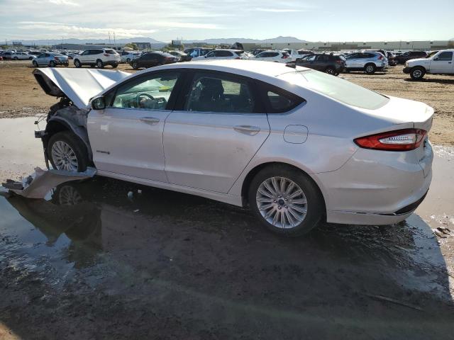 3FA6P0LU7FR246062 - 2015 FORD FUSION SE HYBRID WHITE photo 2