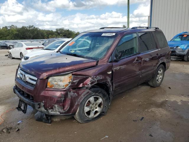 5FNYF18748B004445 - 2008 HONDA PILOT EXL BURGUNDY photo 1