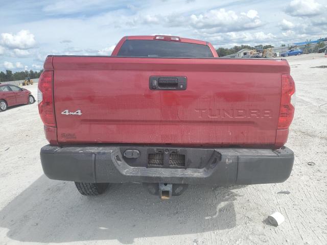 5TFUM5F17JX078464 - 2018 TOYOTA TUNDRA DOUBLE CAB SR/SR5 RED photo 6