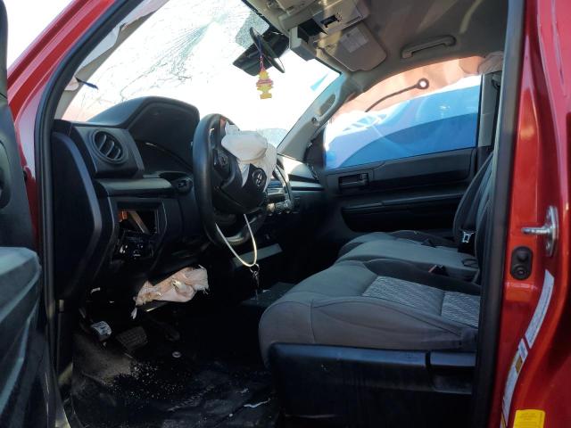 5TFUM5F17JX078464 - 2018 TOYOTA TUNDRA DOUBLE CAB SR/SR5 RED photo 7