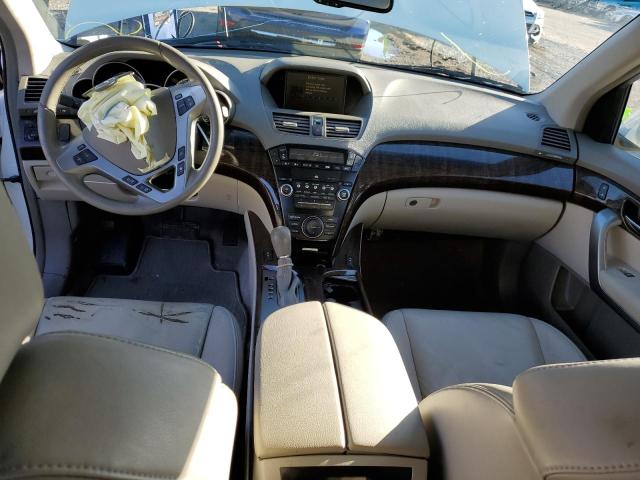2HNYD2H6XBH510408 - 2011 ACURA MDX TECHNOLOGY WHITE photo 8