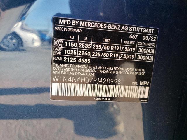 W1N4N4HB7PJ428998 - 2023 MERCEDES-BENZ GLA 250 4MATIC BLUE photo 13