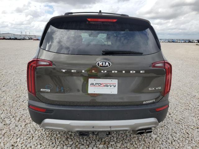 5XYP5DHC6MG123355 - 2021 KIA TELLURIDE SX GRAY photo 6