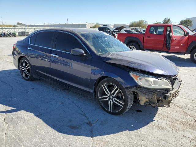 1HGCR2F51GA216818 - 2016 HONDA ACCORD SPORT BLUE photo 4