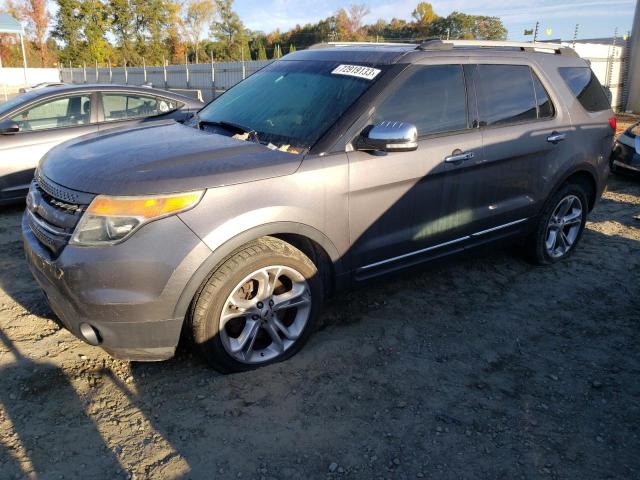 1FM5K8F88EGA70562 - 2014 FORD EXPLORER LIMITED GRAY photo 1