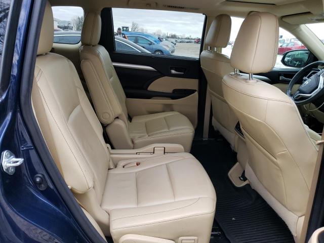 5TDJKRFHXGS333510 - 2016 TOYOTA HIGHLANDER XLE BLUE photo 11