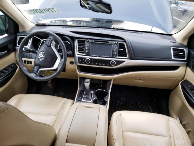 5TDJKRFHXGS333510 - 2016 TOYOTA HIGHLANDER XLE BLUE photo 8