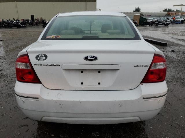 1FAHP25106G148411 - 2006 FORD FIVE HUNDR LIMITED WHITE photo 6