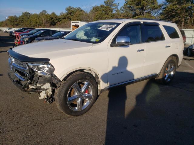 1C4SDJET9CC138693 - 2012 DODGE DURANGO CITADEL WHITE photo 1