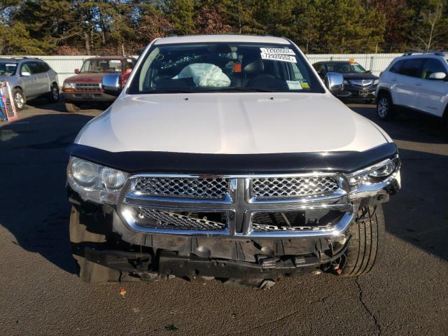 1C4SDJET9CC138693 - 2012 DODGE DURANGO CITADEL WHITE photo 5