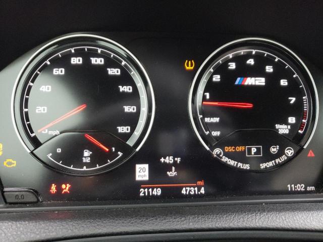 WBS2U7C05M7H84475 - 2021 BMW M2 COMPETITION GRAY photo 9