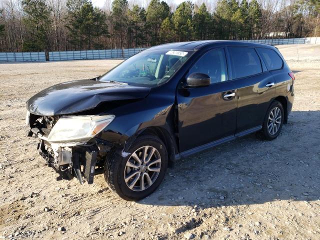 5N1AR2MN2EC643866 - 2014 NISSAN PATHFINDER S BLACK photo 1