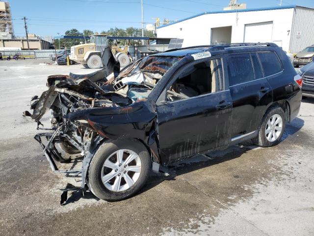 5TDZK3EH6DS120678 - 2013 TOYOTA HIGHLANDER BASE BLACK photo 1