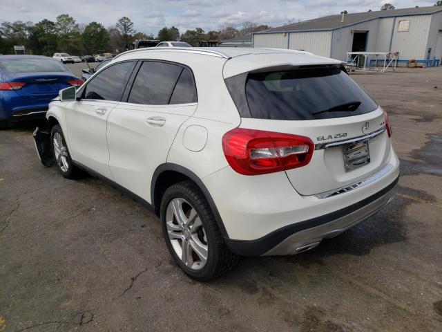 WDCTG4GBXFJ166031 - 2015 MERCEDES-BENZ GLA 250 4MATIC WHITE photo 2