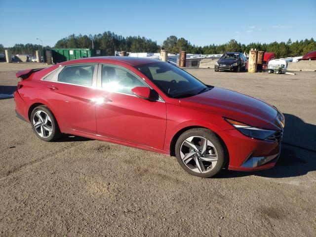 KMHLP4AGXMU133211 - 2021 HYUNDAI ELANTRA LIMITED RED photo 4