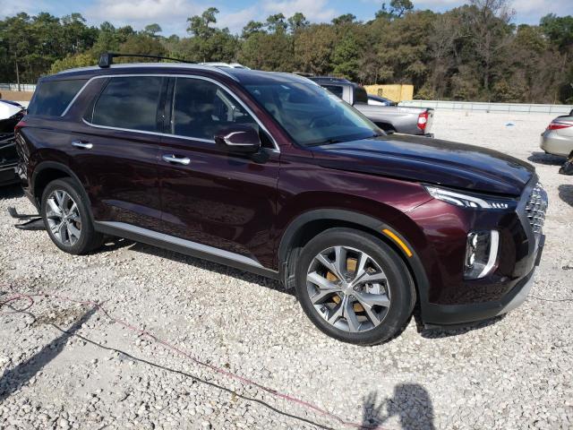 KM8R4DHE1MU187083 - 2021 HYUNDAI PALISADE SEL MAROON photo 4