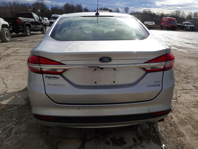 3FA6P0LU9HR262945 - 2017 FORD FUSION SE HYBRID SILVER photo 6