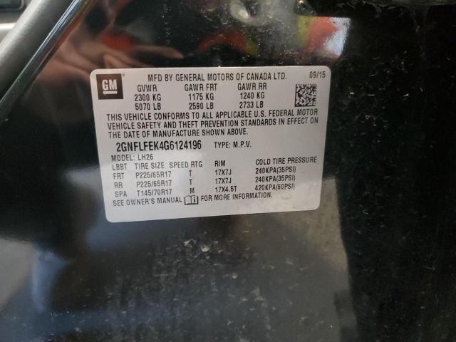 2GNFLFEK4G6124196 - 2016 CHEVROLET EQUINOX LT BLACK photo 13