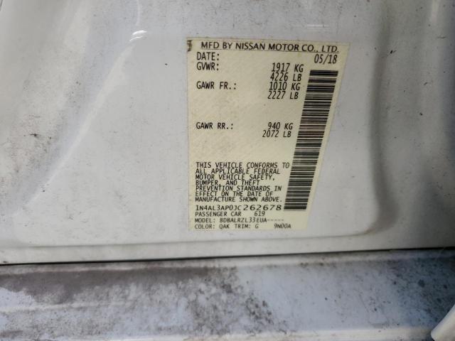 1N4AL3AP0JC262678 - 2018 NISSAN ALTIMA 2.5 WHITE photo 12