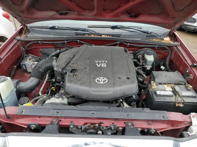 5TELU42N98Z474610 - 2008 TOYOTA TACOMA DOUBLE CAB 红色 照片 11