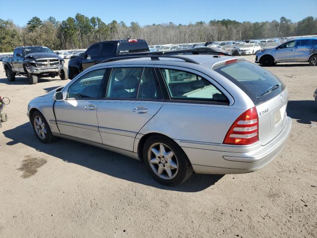 WDBRH81J73F377298 - 2003 MERCEDES-BENZ C 240 SPORTWAGON 4MATIC SILVER photo 2