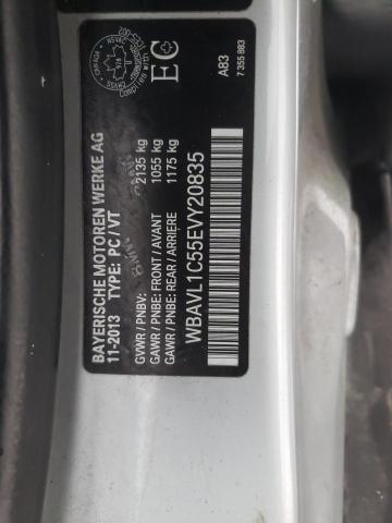 WBAVL1C55EVY20835 - 2014 BMW X1 XDRIVE28I GRAY photo 12