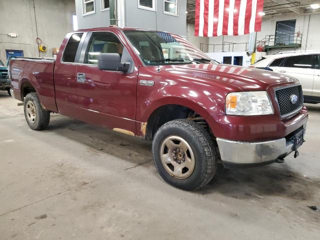 1FTPX14565FB63391 - 2005 FORD F150 MAROON photo 4