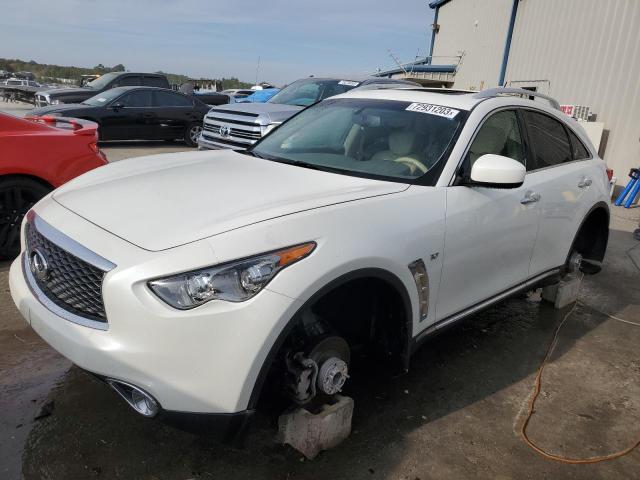 JN8CS1MU0HM142772 - 2017 INFINITI QX70 WHITE photo 1