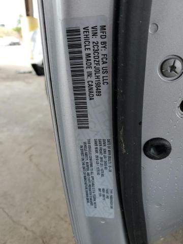 2C3CDZFJ0LH198489 - 2020 DODGE CHALLENGER R/T SCAT PACK SILVER photo 12