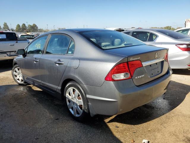 1HGFA16549L018417 - 2009 HONDA CIVIC LX GRAY photo 2