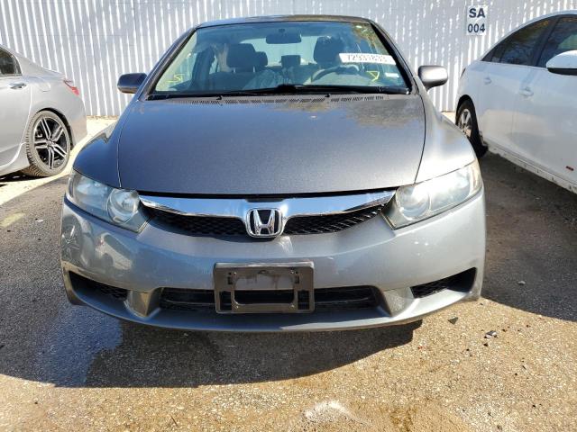 1HGFA16549L018417 - 2009 HONDA CIVIC LX GRAY photo 5