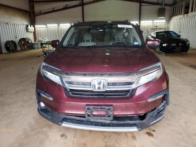 5FNYF5H68LB007470 - 2020 HONDA PILOT TOURING BURGUNDY photo 5