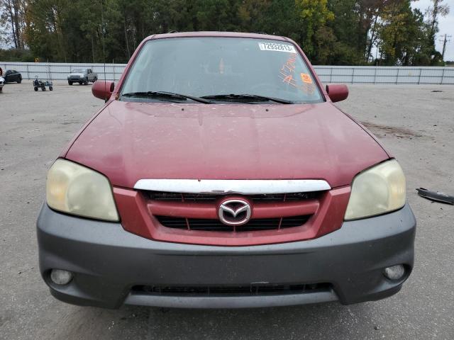 4F2YZ04196KM22695 - 2006 MAZDA TRIBUTE S RED photo 5