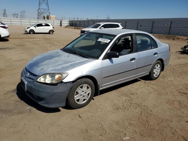 2HGES16335H567296 - 2005 HONDA CIVIC DX VP SILVER photo 1
