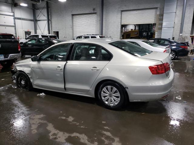 3VW2K7AJ5CM320514 - 2012 VOLKSWAGEN JETTA BASE SILVER photo 2