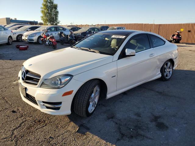 WDDGJ4HB8CF766042 - 2012 MERCEDES-BENZ C 250 WHITE photo 1