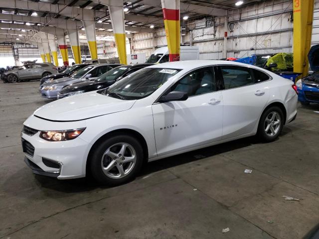 1G1ZC5STXHF261026 - 2017 CHEVROLET MALIBU LS WHITE photo 1