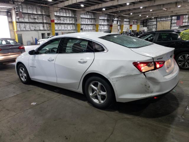 1G1ZC5STXHF261026 - 2017 CHEVROLET MALIBU LS WHITE photo 2