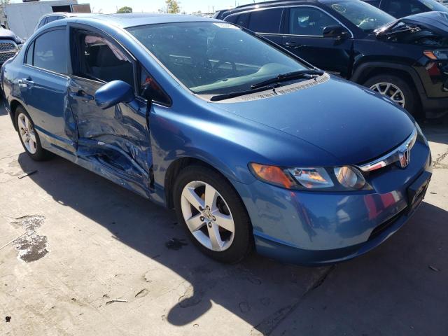 1HGFA16897L104104 - 2007 HONDA CIVIC EX BLUE photo 4