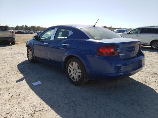 1C3CDZAB6EN134077 - 2014 DODGE AVENGER SE BLUE photo 2