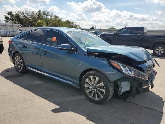 5NPE34AF3HH500479 - 2017 HYUNDAI SONATA SPORT BLUE photo 4