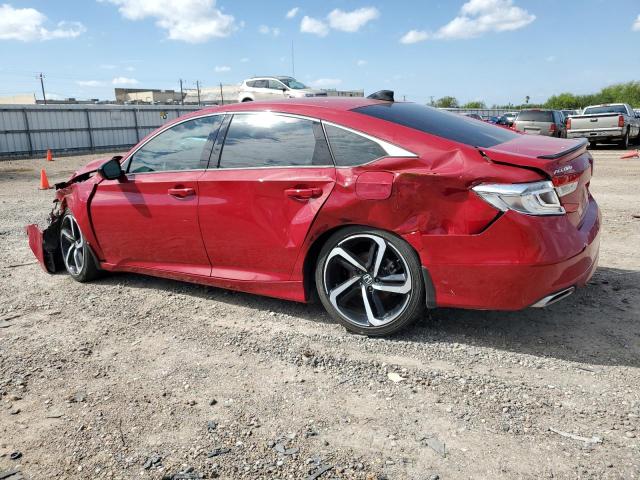 1HGCV1F41NA028181 - 2022 HONDA ACCORD SPORT SE RED photo 2