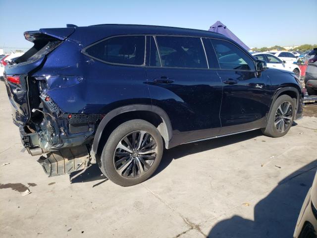 5TDJZRAHXMS075231 - 2021 TOYOTA HIGHLANDER XSE BLUE photo 3