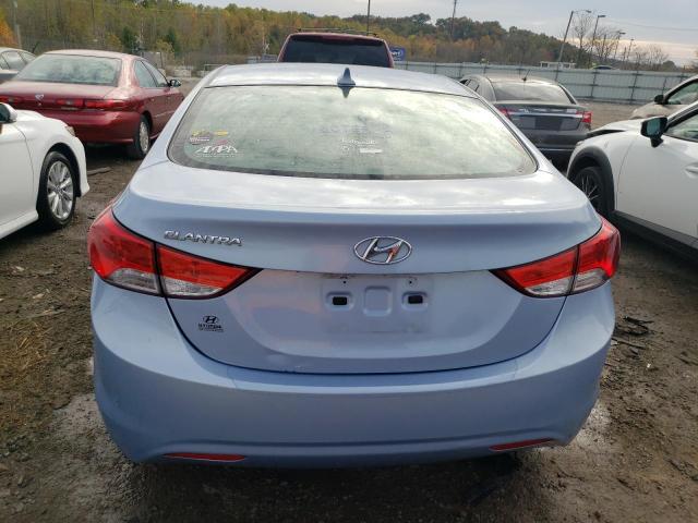 KMHDH4AE2CU455436 - 2012 HYUNDAI ELANTRA GLS TURQUOISE photo 6