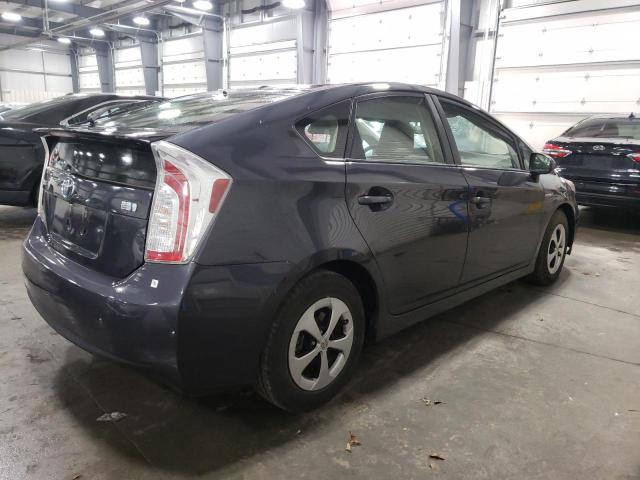 JTDKN3DUXF0441264 - 2015 TOYOTA PRIUS CHARCOAL photo 3