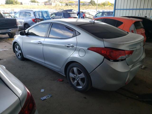 5NPDH4AEXDH346951 - 2013 HYUNDAI ELANTRA GLS SILVER photo 2