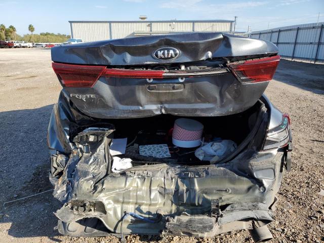 3KPF24AD7KE052703 - 2019 KIA FORTE FE GRAY photo 6