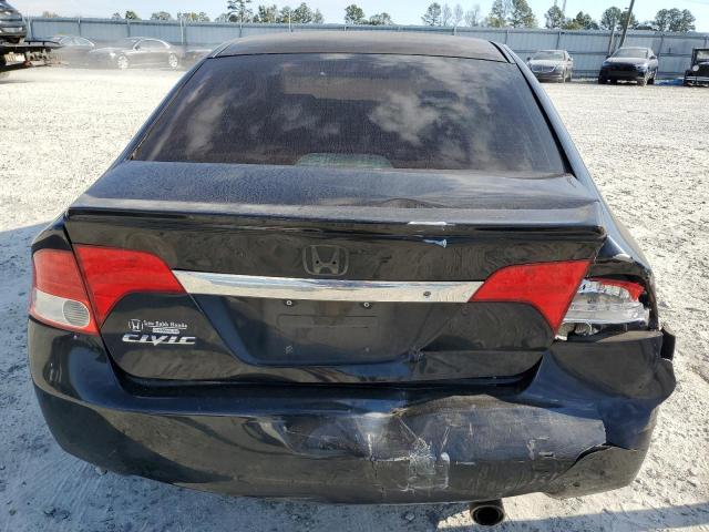 2HGFA16649H332834 - 2009 HONDA CIVIC LX-S BLACK photo 6