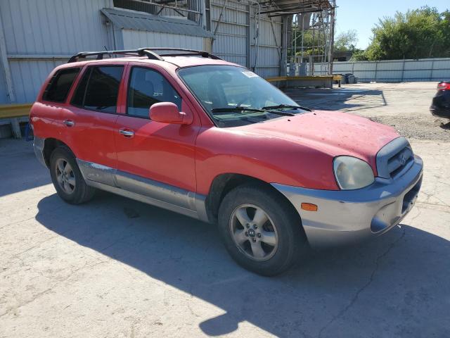 KM8SC13E65U870814 - 2005 HYUNDAI SANTA FE GLS RED photo 4