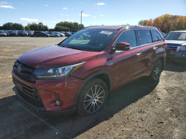 5TDJZRFH7JS886277 - 2018 TOYOTA HIGHLANDER SE RED photo 1